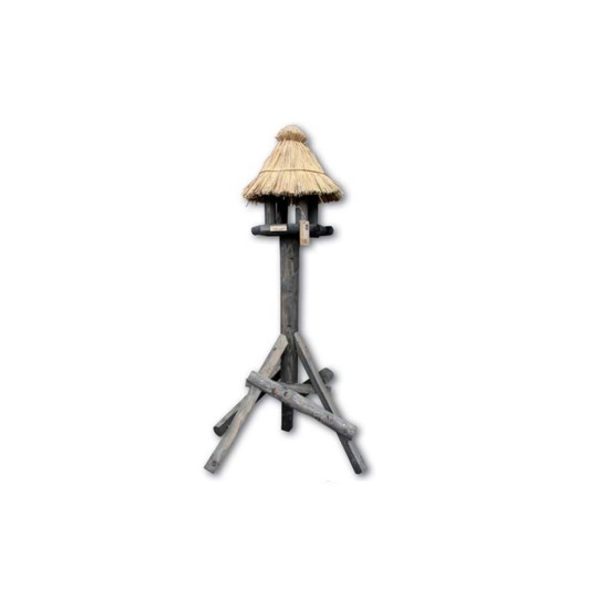 Vogelhuis/voederhuis stolp zwart