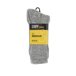 Noorse sok StappYellow grijs 2 paar
