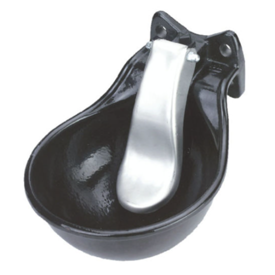 Drinkbak metaal met lepel RVS