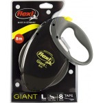 Flexi rollijn Giant neon band zwart L 8M