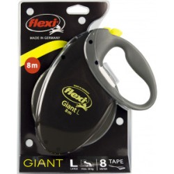 Flexi rollijn Giant neon band zwart L 8M