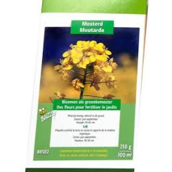 Buzzy Groenbemester gele mosterd Buzzy Groenbemester gele mosterd 140gr