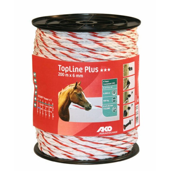 Ako topline plus schrikkoord 6mm-200m tricond