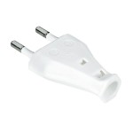 Euro plug stekker male wit 