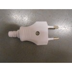 Euro plug stekker male wit 