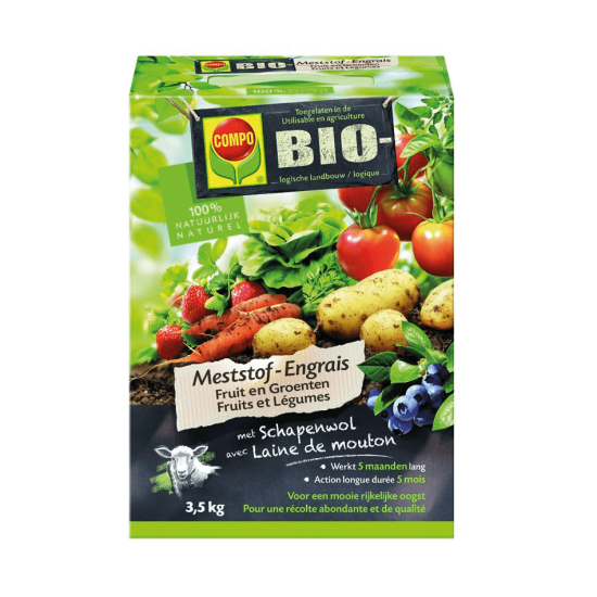 Compo Bio fruit & groenten meststof 3,5kg