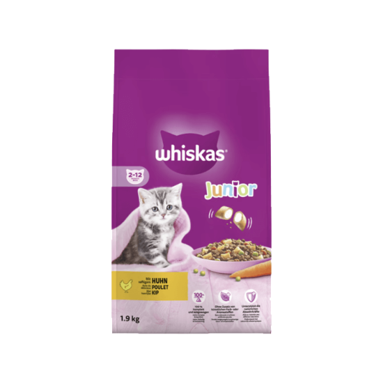 Whiskas droog Junior kip 1,9kg