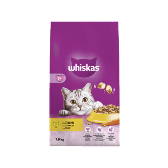 Whiskas droog Senior kip 1,9kg Whiskas droog Senior kip 1,9kg