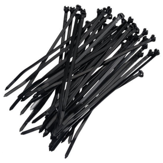 Kabelband / Tyrap zwart 2.5x160 (100 st)