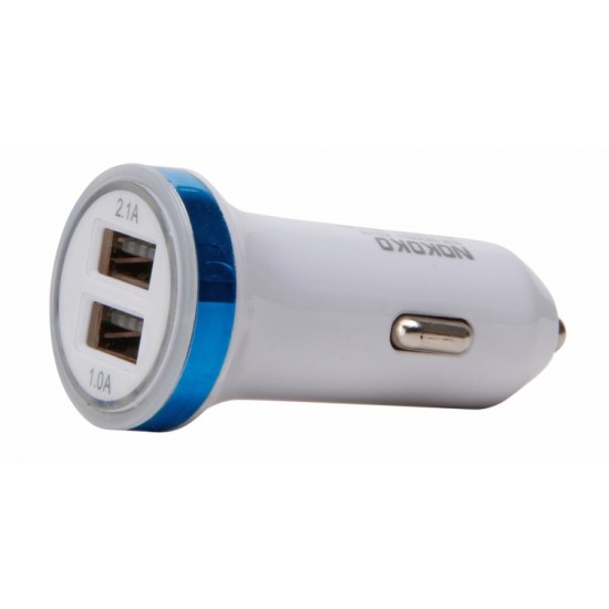 Kabel usb 2voudig -autostekker 12V kopp