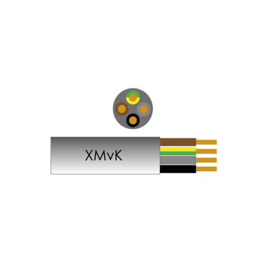 Installatiekabel XMVK Eca 4x2,5mm grijs