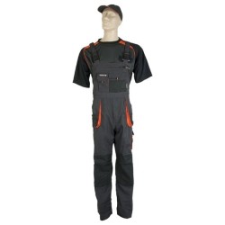 Tuinbroek 3229 Terratrend antraciet/oranje