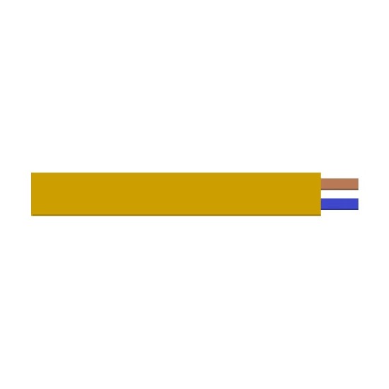 Ovaalsnoer  2X0.75 goud