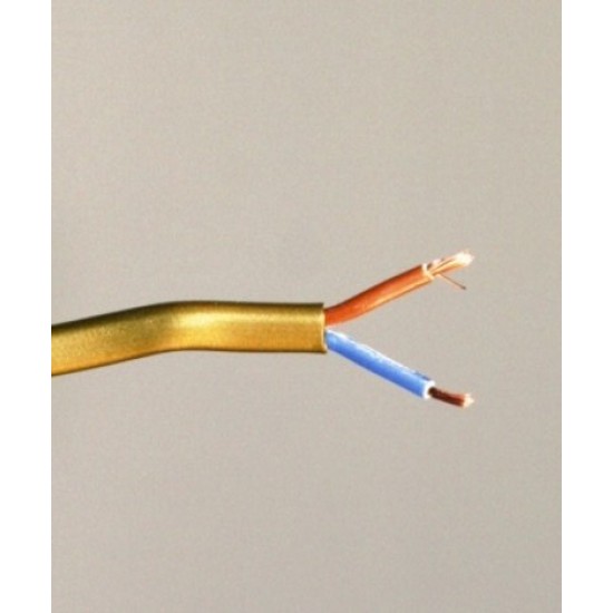 Ovaalsnoer  2X0.75 goud