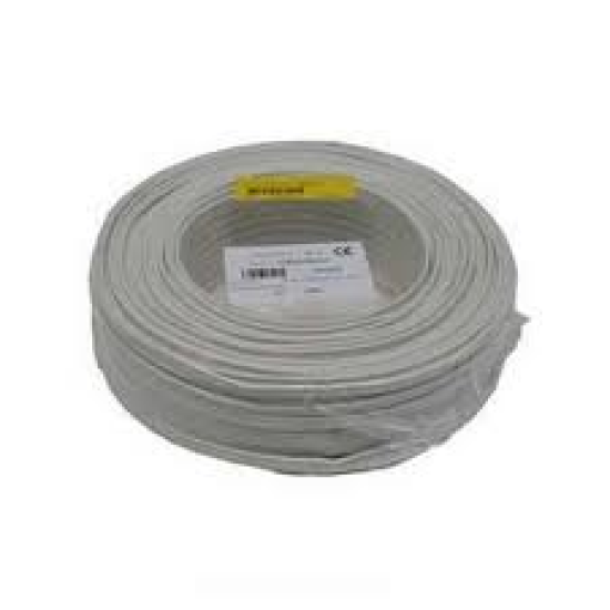Ovaalsnoer 2X0.75 wit
