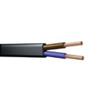 Ovaalsnoer  2X0.75 zwart