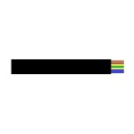 Vinylsnoer rond 3x1 aderig zwart per rol