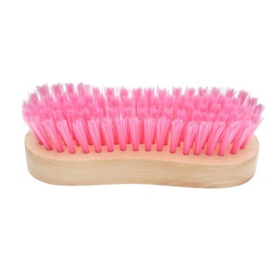 Hoofdborstel hout roze