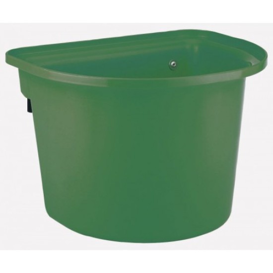 Voerbak met ophanghaken 12 ltr groen