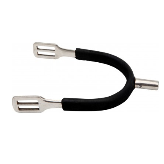 Stompe sporen met rubber rvs 15mm