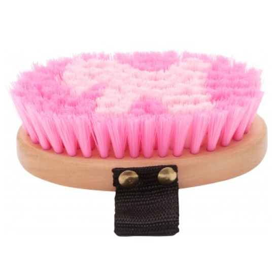 Borstel hout zacht pony roze