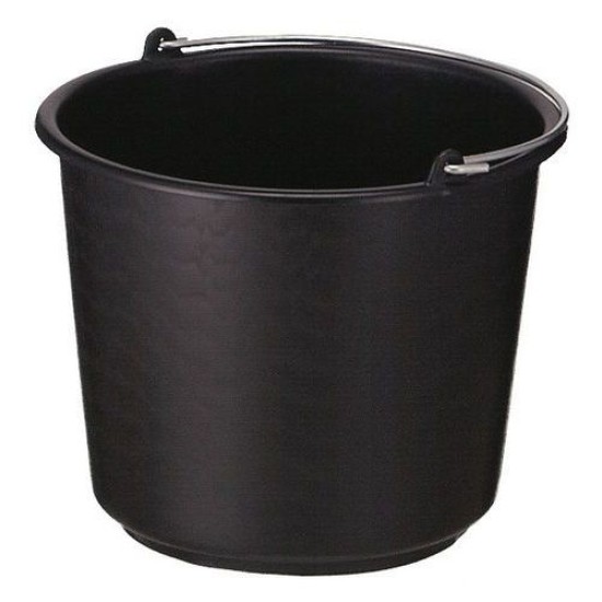 Bouwemmer 12L zwart